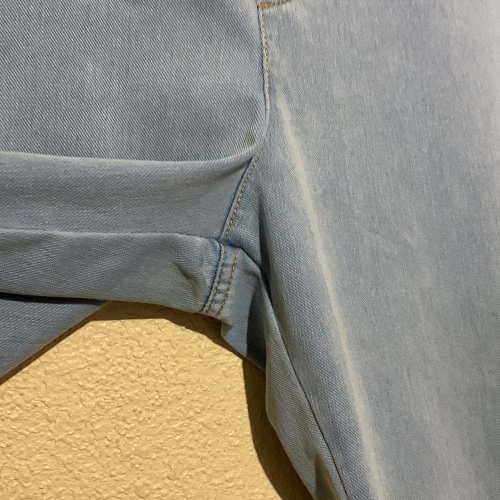 Style & Co Capris Pants Jeggins Blue Size L Stretchy Pull up - Picture 5 of 12
